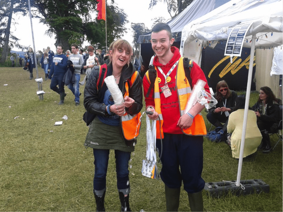 Crew Outreach staff at an outdoor event