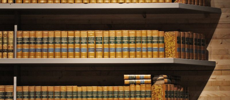 row of legal books