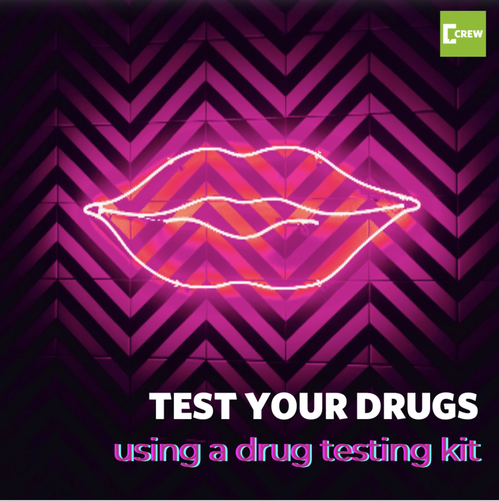 Cover image of the Drug checking- test your drugs booklet.